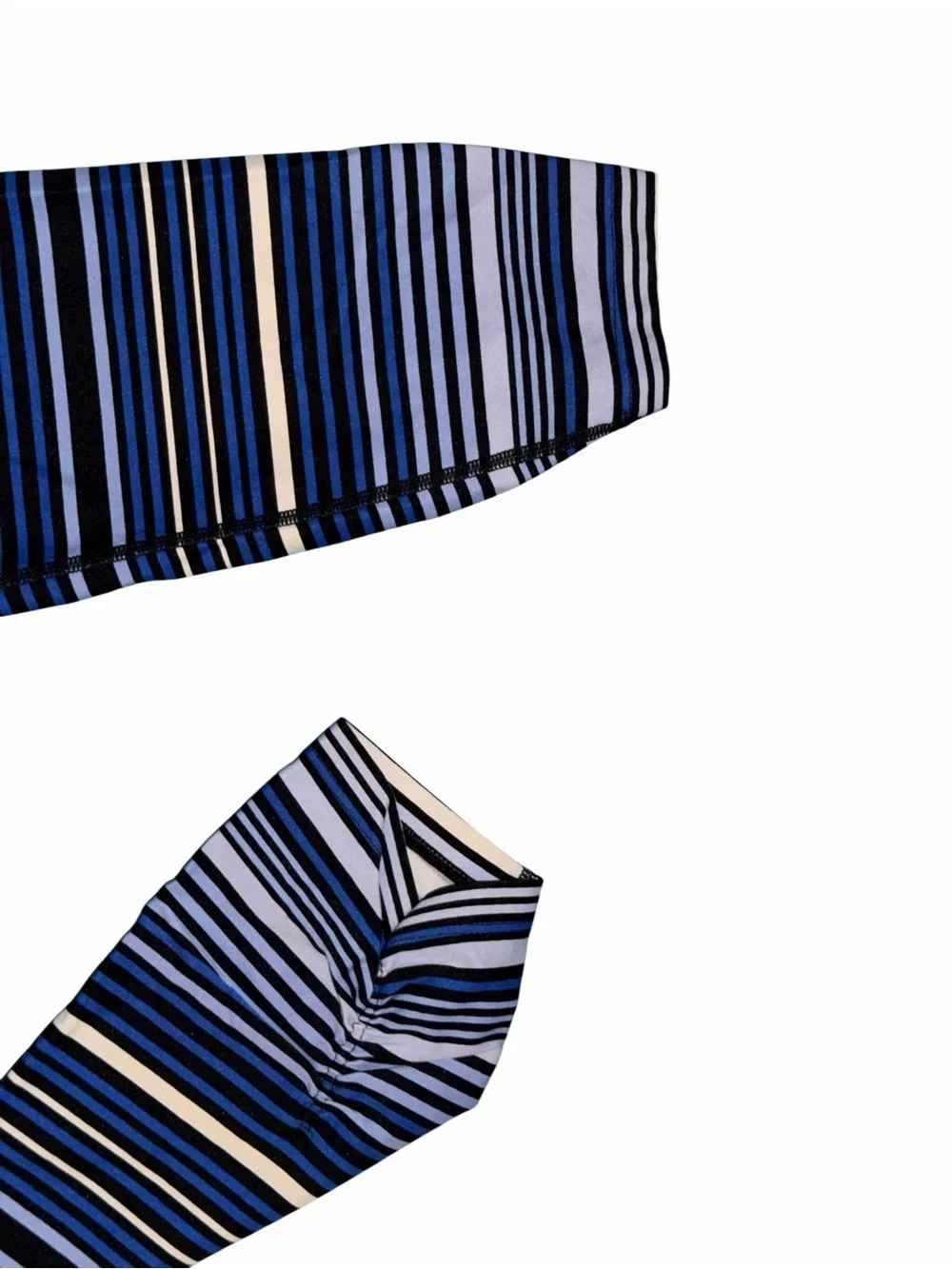 Calvin Klein NWOT Blue and White Striped Leggings